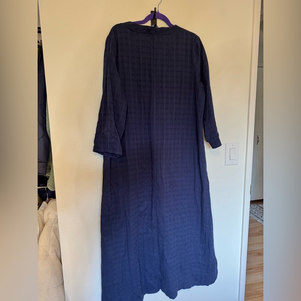 Pomander Place Tuckernuck Carolina Caftan Maxi Blue Navy XXL Plus EUC - Picture 8 of 12